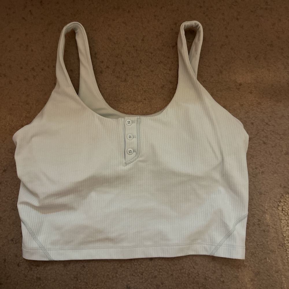 Sky blue Lululemon ribbed align tank